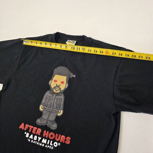 Bape Baby Milo After Hours Tee X The Weekend Shirt Mens Sz XL Double Sided - Picture 7 of 9